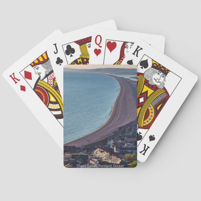Chesil Beach, Portland, Dorset, Spielkarten (Rückseite)