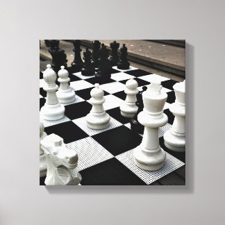 Chess Amsterdam gram Leinwanddruck