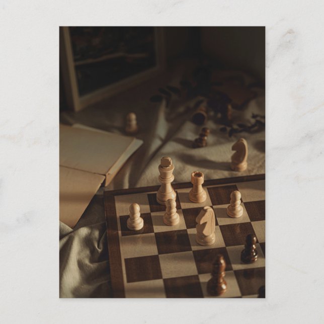 Chess art photo postkarte (Vorderseite)