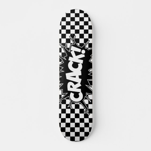 Chess board design skateboard (Vorne)