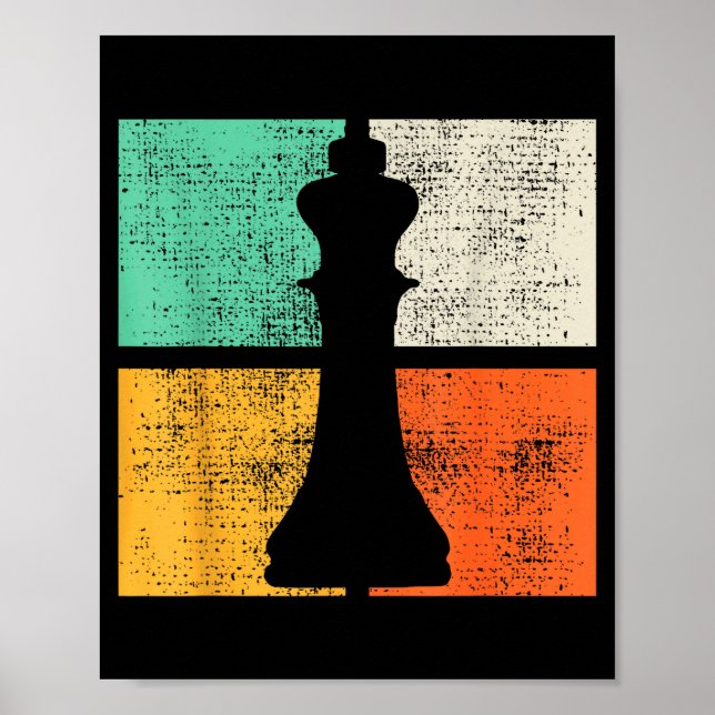 Chess Chessmen King Player  Poster (Vorne)