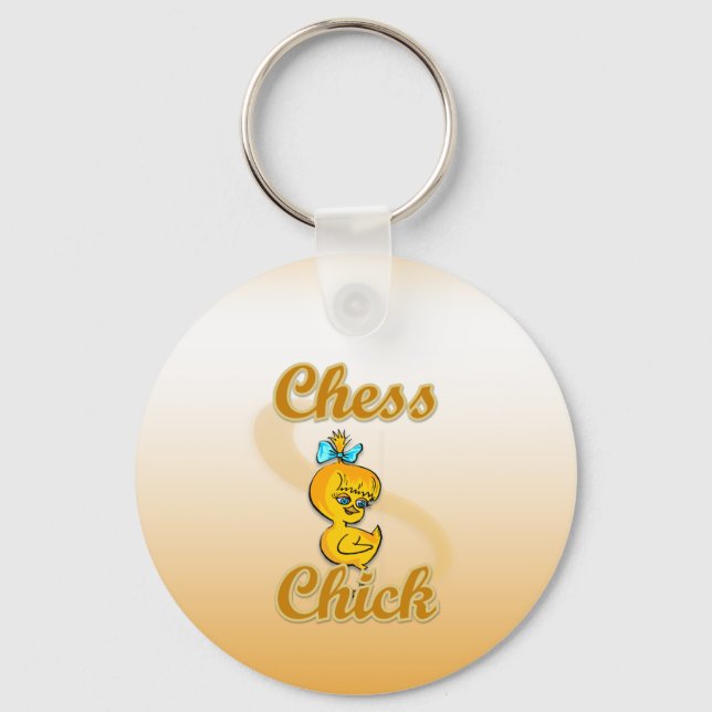 Chess Chick Schlüsselanhänger (Vorderseite)