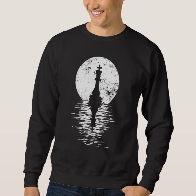 Chess Club Game King Queen Horse chess piece men + Sweatshirt (Vorderseite)