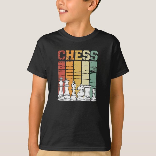 Chess game retro vintage T-Shirt (Vorderseite)
