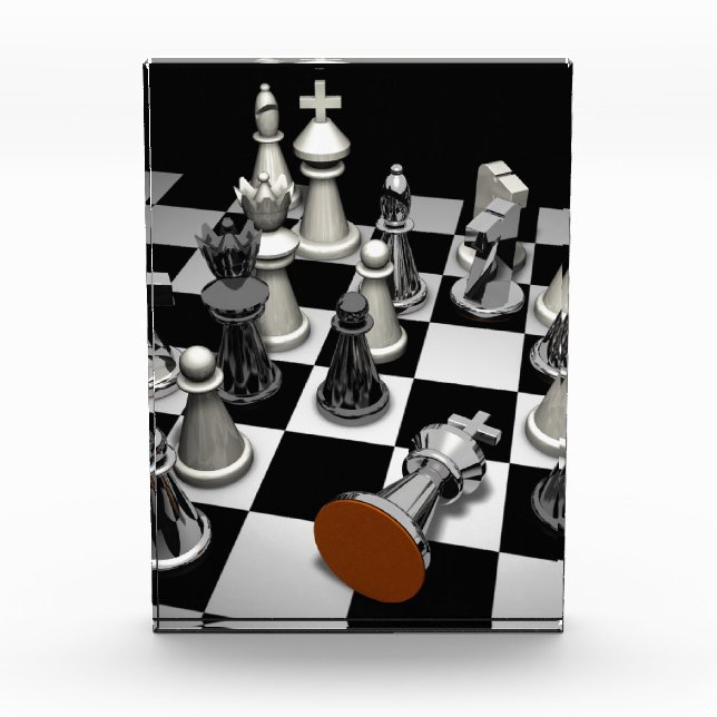 Chess Jigsaw Puzzle Fotoblock (Vorderseite)
