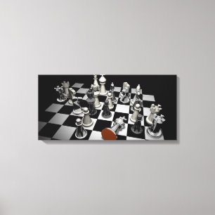 Chess Jigsaw Puzzle Leinwanddruck