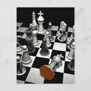 Chess Jigsaw Puzzle Postkarte