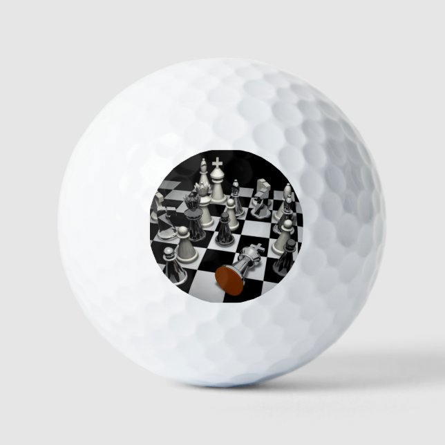 Chess Keychain Golfball (Vorderseite)