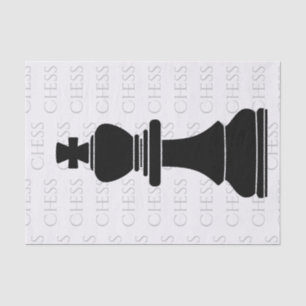 Chess King Classic Piece Modern Black Seidenpapier