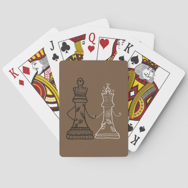 Chess King Quenn Figlays Playing Cards Spielkarten (Rückseite)