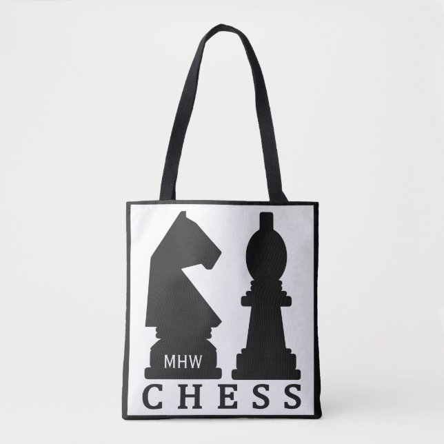 CHESS kundenspezifische Monogramm-Taschen Tasche (Vorderseite)