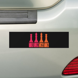 Chess Pieces Chemistry Elements Autoaufkleber