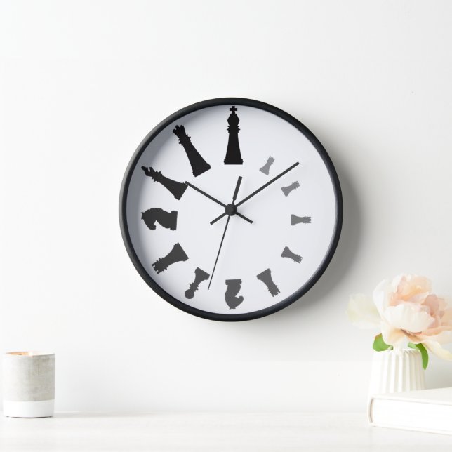 Chess pieces grande horloge (Maison)