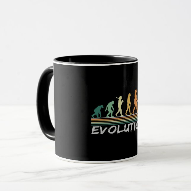 Chess player Evolution Retro Funny Gift for Man Tasse (Vorderseite Links)