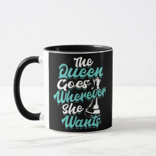 Chess Player Queen Board Game  Tasse