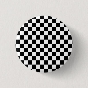 Chess players black and white button