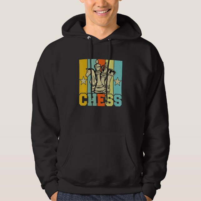 Chess Retro Graphic Chess Player Checkmate Board G Hoodie (Vorderseite)