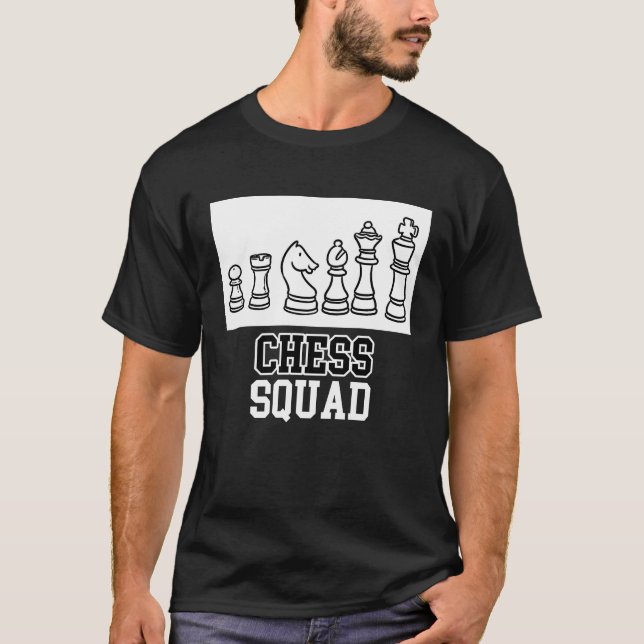 Chess Squad  Quote Checkmate T-Shirt (Vorderseite)