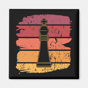 Chess Teile Retro Magnet