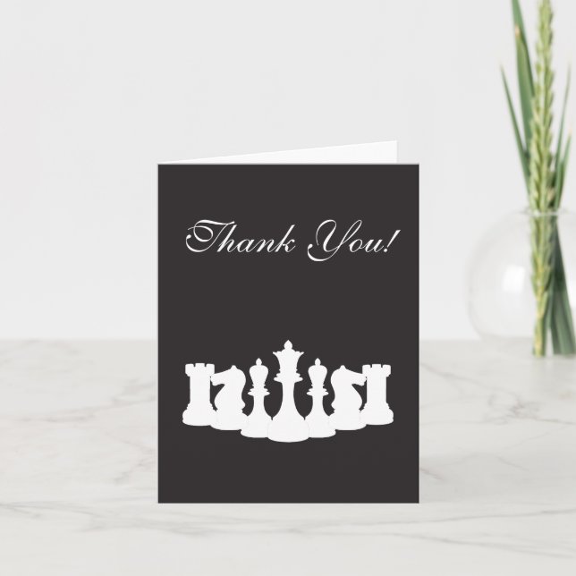 Chess Thank You Card Dankeskarte (Vorderseite)