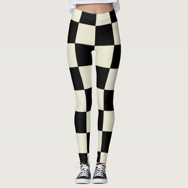 Chessboard-Lektion Leggings (Vorderseite)