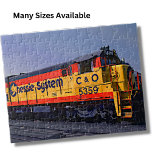 Chessie Diesel Lokomotive Motor Bahn<br><div class="desc">Yellow Orange Chessie Diesel Loco Train Puzzle - sehen Sie in meinem Geschäft für mehr großartige Zuggeschenke</div>