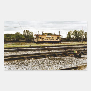 Chessie System Bahnwärterhaus in Toledo, OH 1996 Rechteckiger Aufkleber