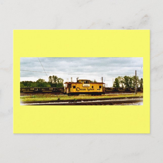 Chessie System Caboose at Toledo, OH 1996 Postkarte (Vorderseite)