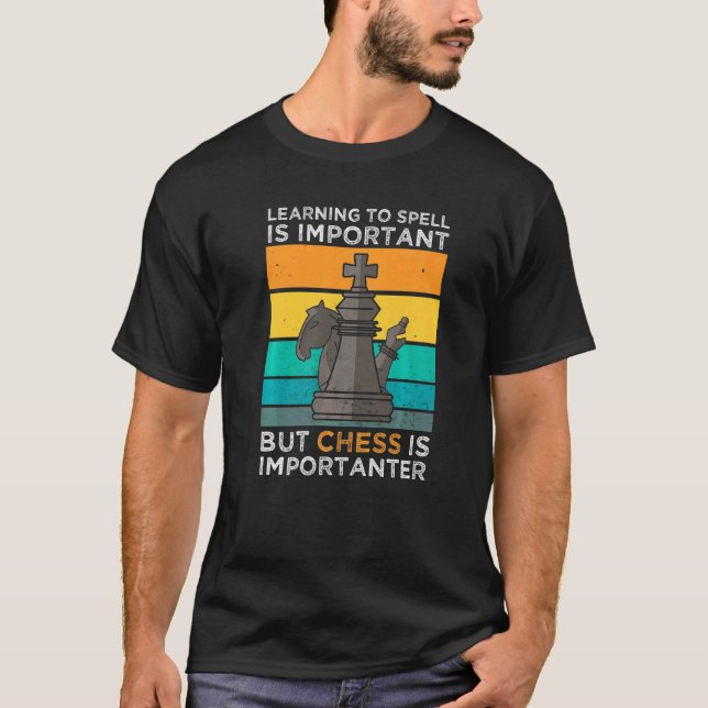 Chessman Checkmate Gambit Schachspieler T-Shirt (Vorderseite)