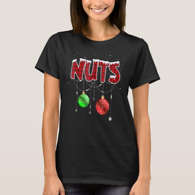Chest Nuts Christmas   Matching Couple Chestnuts 2 T-Shirt (Vorderseite)