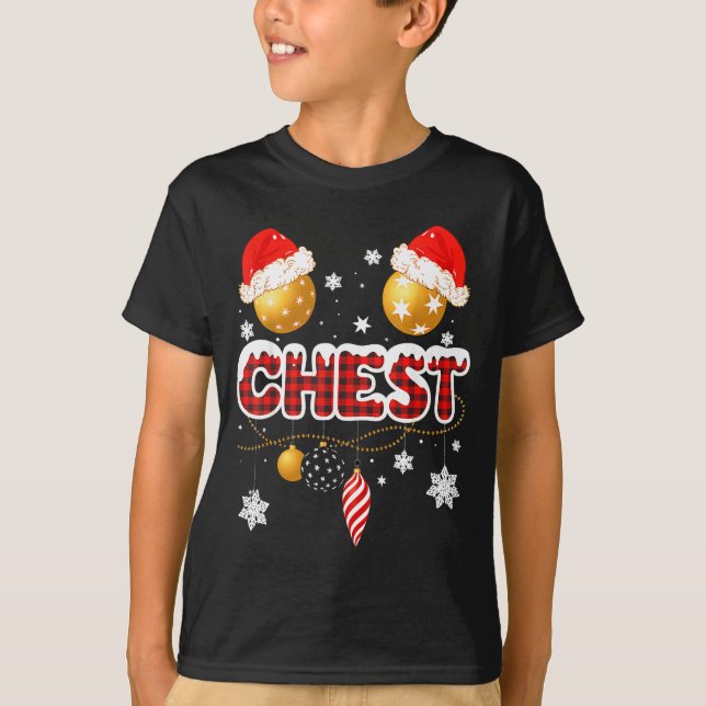 Chest Nuts Christmas Matching Couple Chestnuts  T-Shirt (Vorderseite)