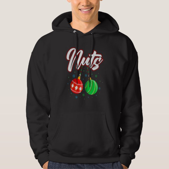 Chest Nuts Christmas T Shirt Funny Matching Couple (Vorderseite)