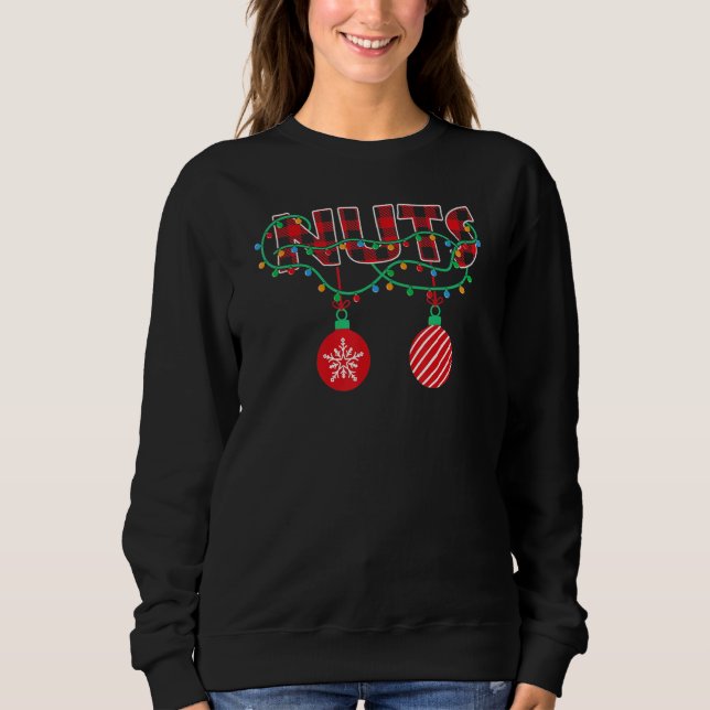 CHEST NUTS Matching Chestnuts Christmas Couples Sweatshirt (Vorderseite)