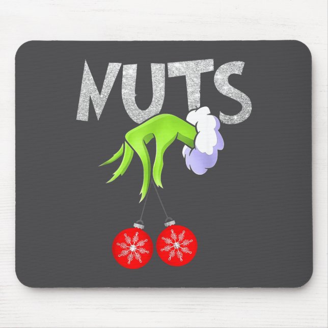 Chest Nuts Matching Chestnuts Christmas Snow Coupl Mousepad (Vorne)