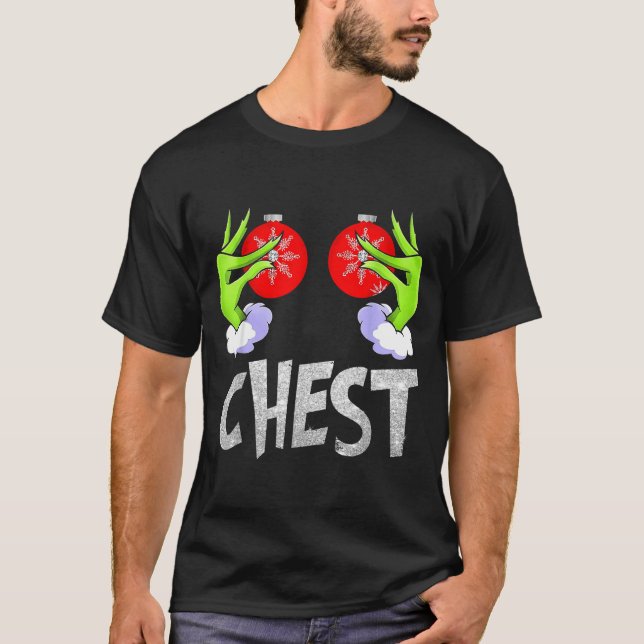 Chest Nuts Matching Chestnuts Christmas Snow Coupl T-Shirt (Vorderseite)
