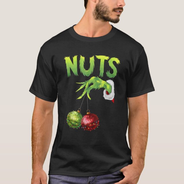Chest Nuts Matching Chestnuts Funny Christmas Coup T-Shirt (Vorderseite)