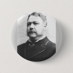 Chester A. Arthur 21. Präsident Button