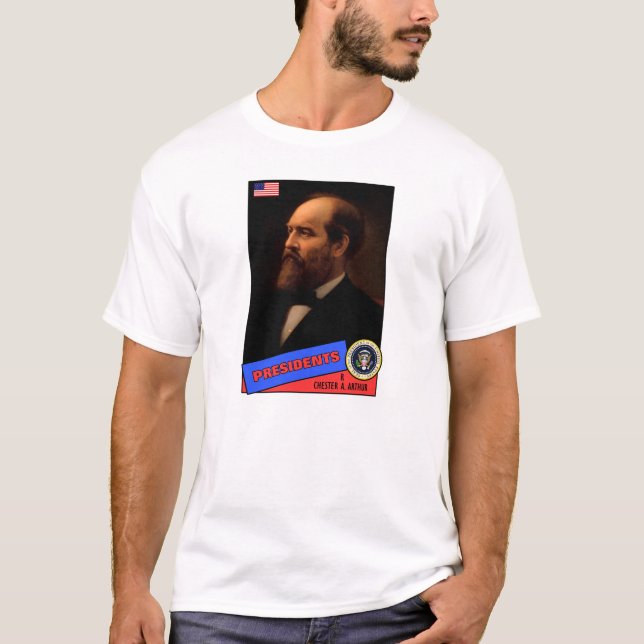 Chester A. Arthur Baseball Card T-Shirt (Vorderseite)
