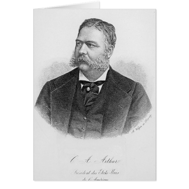 Chester Alan Arthur , graviert von A. Weger (Vorne)