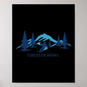 Chester Bowl Minnesota Ski Resort Skifahren Skier Poster