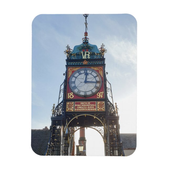 Chester City Walls Clock Magnet (Vertikal)