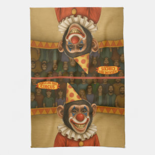 Chester der Schimpansenclown Geschirrtuch