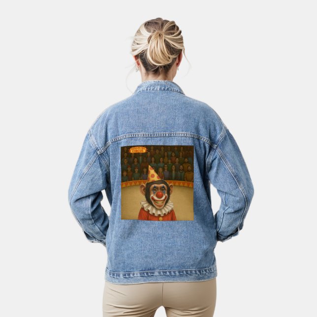Chester der Schimpansenclown Jeansjacke (Modell)