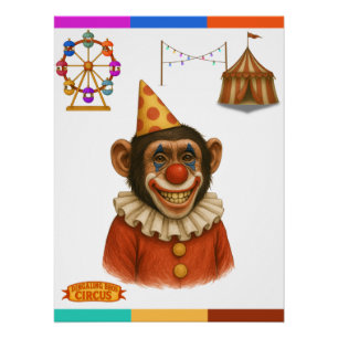 Chester der Schimpansenclown Poster