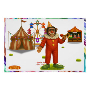 Chester der Schimpansenclown Poster