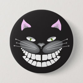 Chester die Cheshire-Katze auf 3" runder Knopf Button