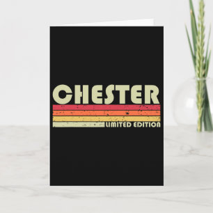 Chester Gift Name Personalisiert Funny Retro Vinta Karte
