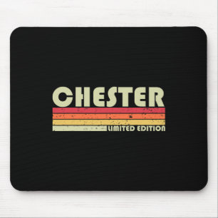 Chester Gift Name Personalisiert Funny Retro Vinta Mousepad