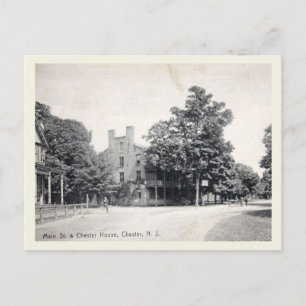 Chester NJ, Hauptstraße, Vintage-Stil Postkarte