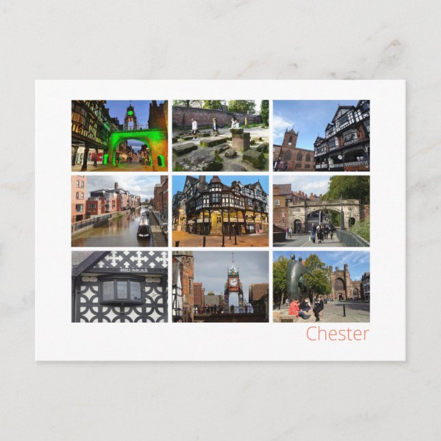 Chester Postkarte (Vorderseite)